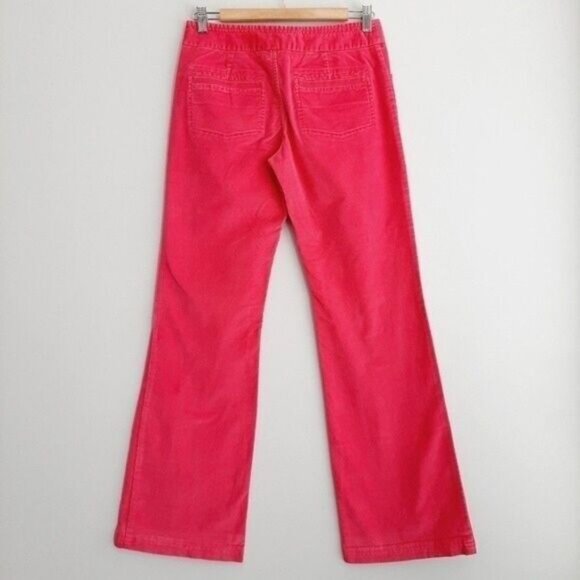 DAVID BITTON - Buffalo Lou Pink Velour Flare Pants Sz 2 Flawed - Picture 7 of 13